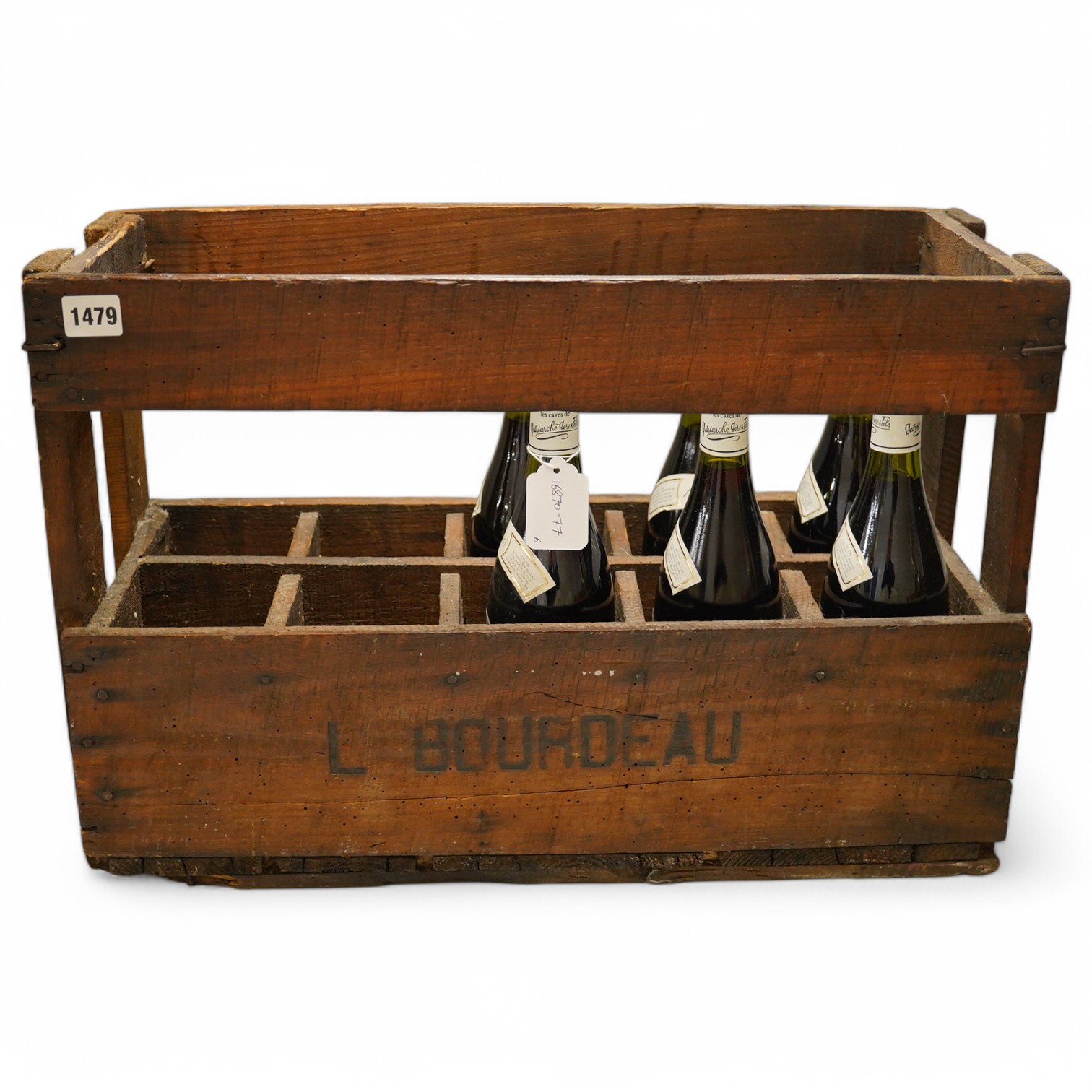 A crate of six bottles of Beaune Cent-Vignes 1988 Patriarche. Condition - unknown storage